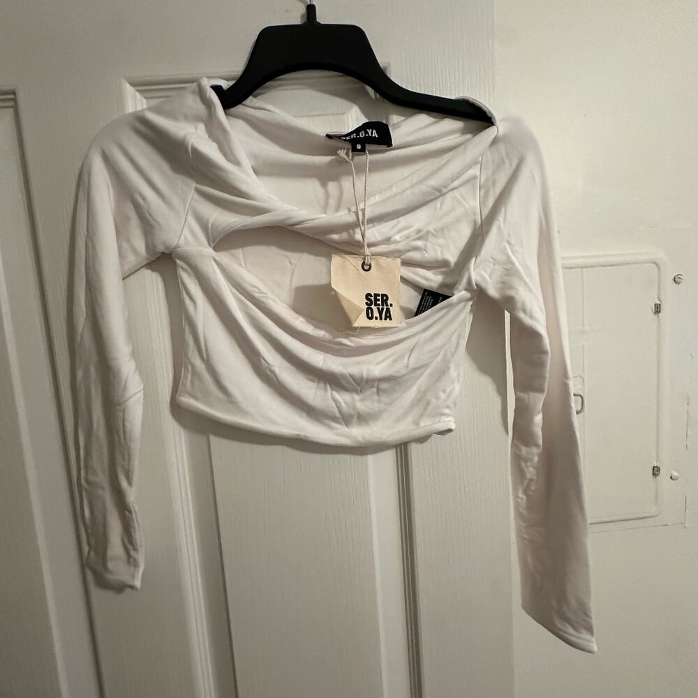 [NWT] Ser.O.Ya. White Crop top